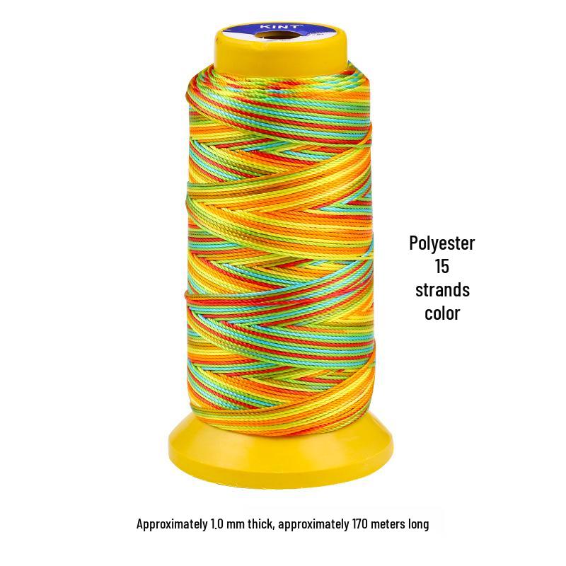 Colored Polyester Thread for DIY Beading and Weaving