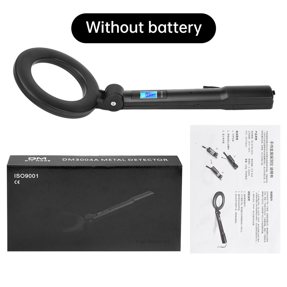 Portable Metal Detector Foldable Handheld Metal Detector Beeping Vibration Warning High Sensitivity Scanning Instrument