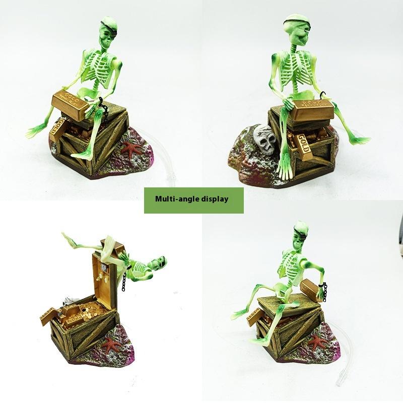 Kreativita Kostra Rybí nádrž Aerobická Krajina Bublinkový Vzduchovací Čerpadlo Zábavná Rybí nádrž Akvarium Dekorace Ozdoba Doplňky