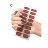 1 Set Nail Polish Strips Stickers 24 Fingers Full Wrap Self Adhesive Gel Nail Strips Art Decals for Women DIY Decor