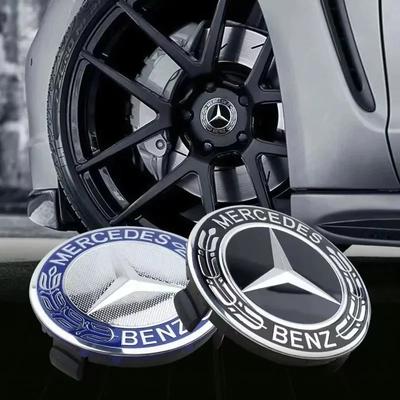 4PCS 75mm Car Wheel Center Hub Caps Cover For Mercedes Benz B/C/E/S Class A Class C200L GLC GLK CLA Accessories Tools