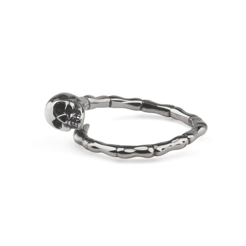 Xiangxu Retro Skull Hand Bone Alloy Ring - Punk, Hip Hop Style