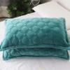 Crystal Velvet Pillowcase Quilted Thickened Warm Suede Flannel Short Plush Autumn and Winter Pillowcase