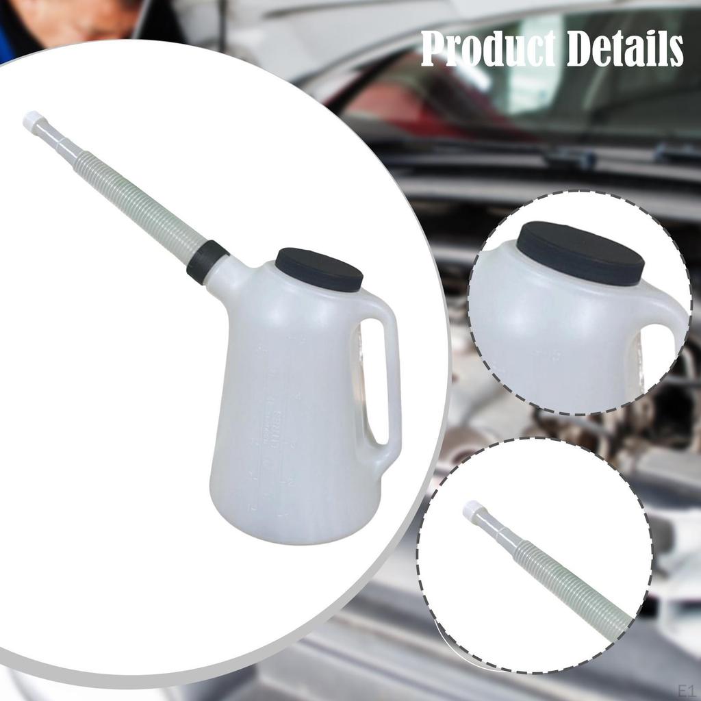 Engine Oil Dispenser Jug with Handle for Car And Motorcycle Use