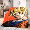 Cartoon Son Goku Print Blanket Warm Comfortable Flannel Blanket Suitable for Bedrooms,Sofas, Beds, Chairs, Picnics,Travel -QIAO5