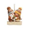 4PCS Acrylic Santa Couple Ornament Growing Old Together Christmas Tree Ornaments  Christmas Tree