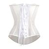 Black Fishbone Mesh Hollow Waist Cincher Corset: Sexy European and American Court Style Body Shaper Bra