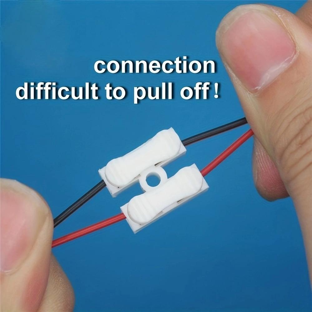 20pcs No Solding Welding Quick 2P Cable Wire Connector No Screw Terminal  Block Spring Clamp