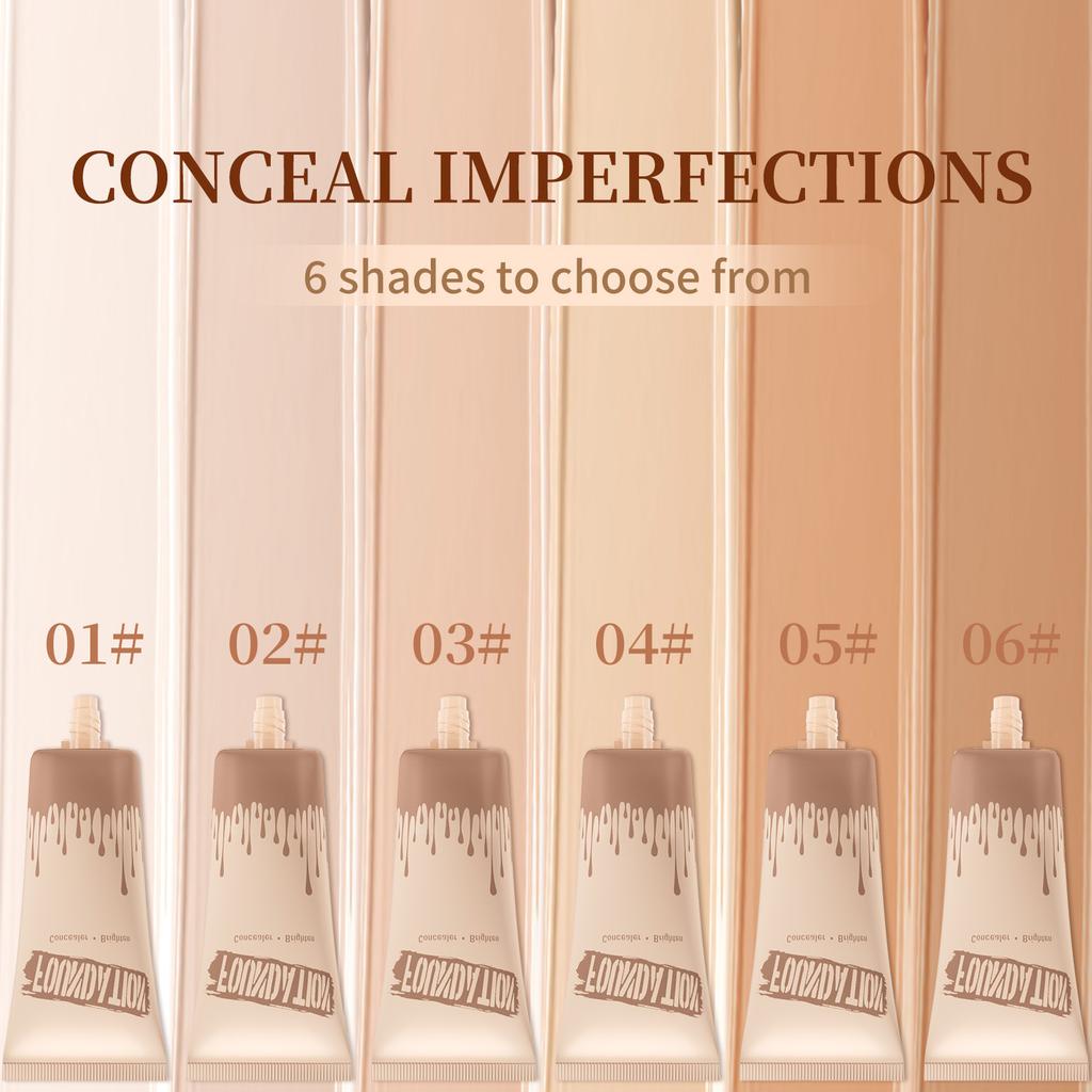 Concealer Foundation Is Light And Docile, Oil Control And Moisturizing, Makeup-Holding And Non-Decolorizing Foundation.