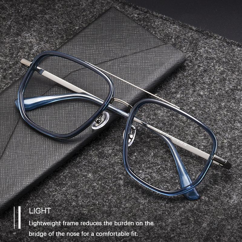 2024 Oversize Titanium Glasses Frame Men Luxury Square Myopia Optical Prescription TR90 Eyeglasses Women Male Ultralight Eyewear