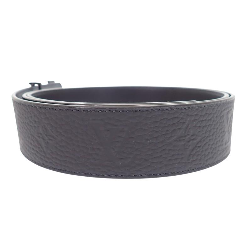 LOUIS VUITTON  M0424S 40 Monogram belt black Calfskin mens
