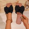 Shoes for Women 2025 New Women Slippers Cute Butterfly-knot Flats Slippers Casual Solid Color Sandals Beach Slides Women