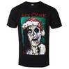 Alice Cooper Christmas Horror Limited Front Print Top American Shock Rock Half Skull Half Human Santa Hat Candy Cane