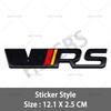 Metal 3D VRS Badge Car Front Grill Emblem VRS Rear Trunk JGHJ6 Decal Stickers For Fabia Octavia Rapid Superb Yeti  Karoq Vision Kodiaq