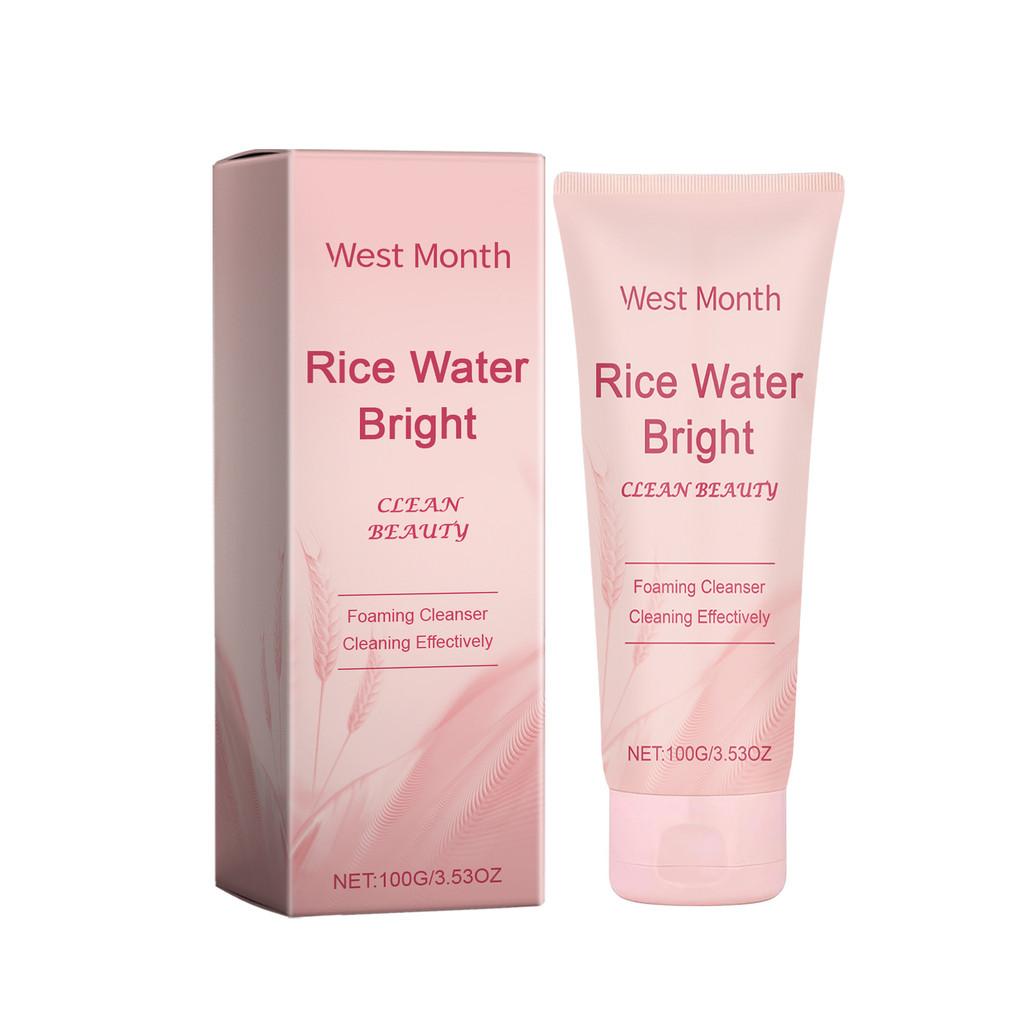West Month Rice Cleansing Milk Hydrating Moisturizing Gentle Skin Cleanser For Radiant Complexion