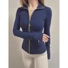 LULU Abbigliamento Yoga Primavera Giacca Defina con Collo Alto Donna Sportiva Slim Dimagrante Giacca Spazzolata