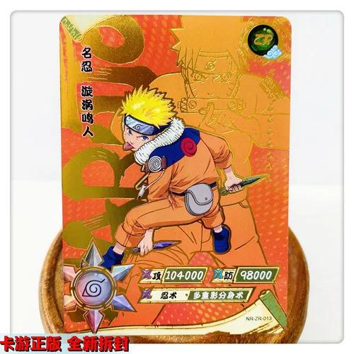 KAYOU Genuine Naruto Cards ZR 01-36 Uzumaki Sasuke Kakashi Tsunade Rare Bronzing Anime Character Collection Card Gifts Toys