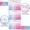 2026 Wall Calendar - 3 Month Wall Calendar 2026 Vertical, Dec. 2025 - Jan. 2027, 11.3" x 26", Calendar 2026, Lay - Flat, Holidays, Blocks
