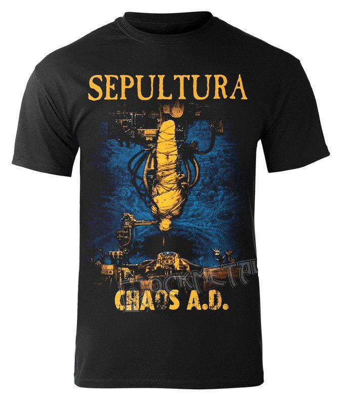 SEPULTURA - CHAOS A.D. - T-shirt Sarcofago Vulcano Holocausto Mystifer L