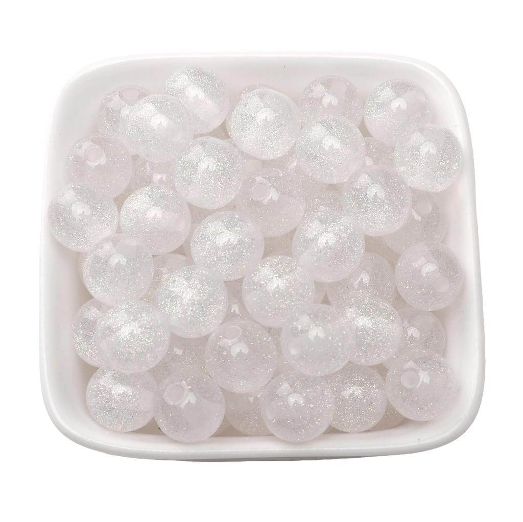 Resin Sparkling Beads for DIY Necklace Bracelet Earring Craft 10 Pcs