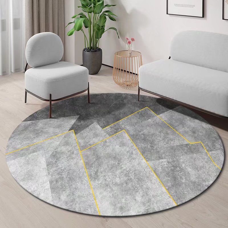 Round Carpet Nordic Living Room Light Luxury Carpet Home Bedroom Cradle Swivel Chair Anti Dirty Simple Study Room