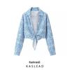 2025 Spring Women's European & American Style Casual Striped Linen Shirt and Simple Shorts Set