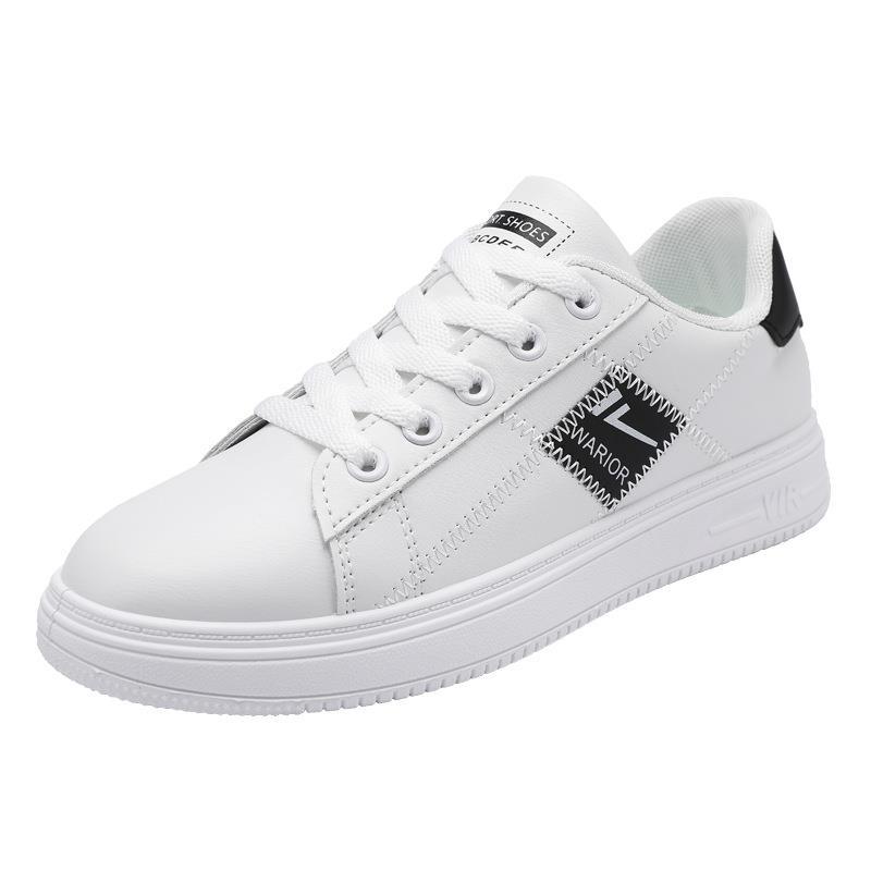 

Маленькие белые туфли женские 2025 новая весна женская обувь студенческая дышащая универсальная повседневная кожаная на плоской подошве спортивная трендовая обувь 35