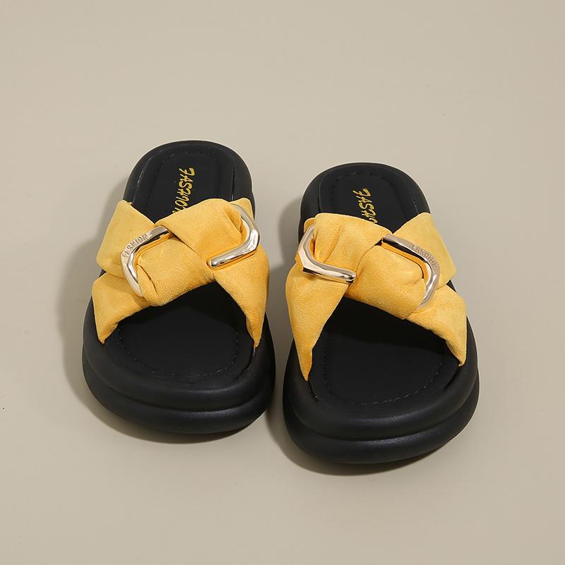 Fashion Women 2025 New Summer Wear Fashion Cool Mop with Skirt To Work on A Soft Bottom Feeling Not Tired Foot Slippers