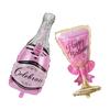 Champagne Bottle Glass Foil Balloons Happy Birthday Wedding Party Decor Gift