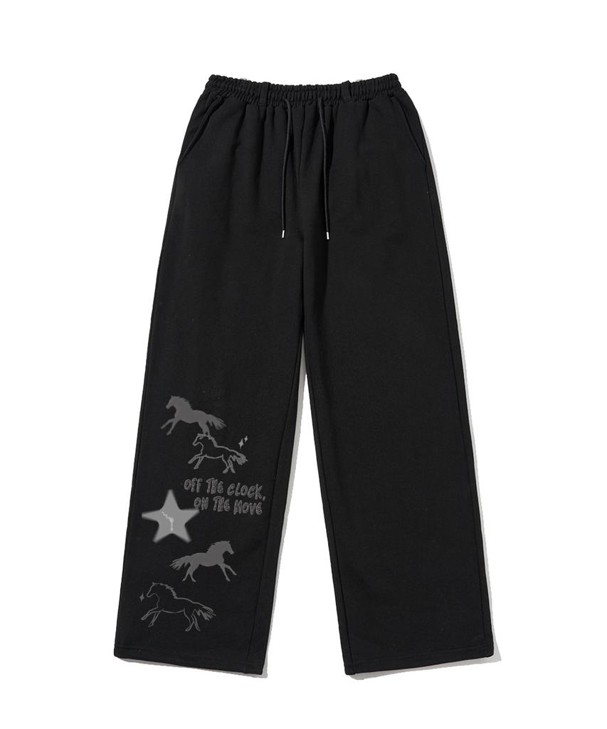 ESCAPEFROM Move Horse Print Sweatpants [3 Colors]