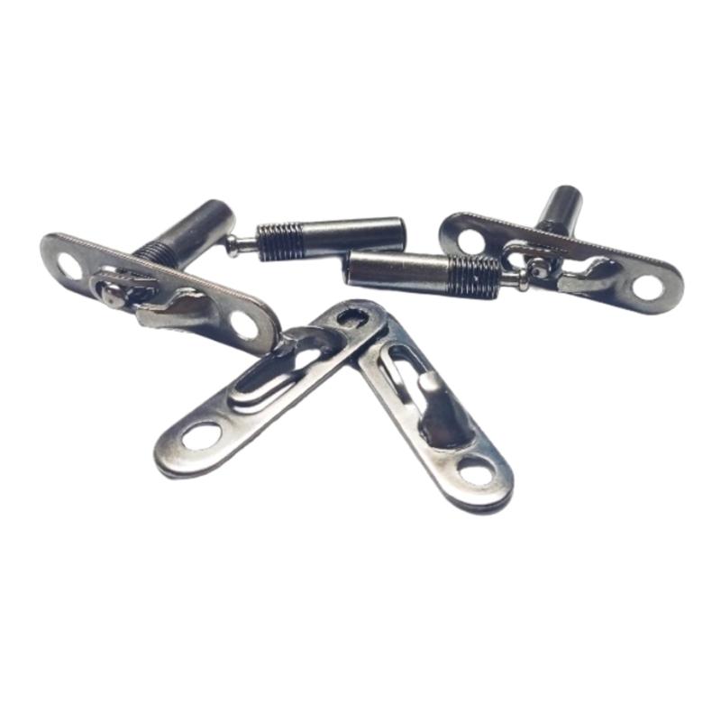 Pack of 20 Hide Mounting Connectors Accessory for Cabinets and Shelves Sturdy Stainless Steel Construction for Easy Use