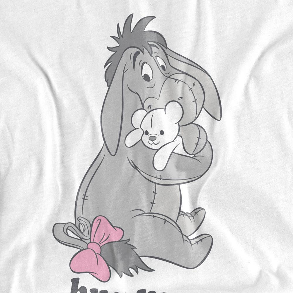 Winnie the Pooh Unisex Adult Hug Life Eeyore Valentine`s Day T-Shirt
