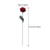 1Pcs Wine Red Handcrafted Knitted Rose Bunch for Valentine's Day - Romantic Wedding Decor Couple Gift