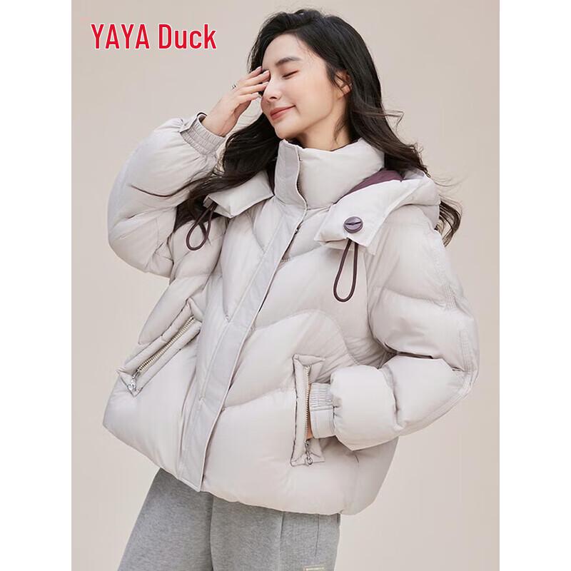 Yaya 2025 Women's Short Hooded Thickened Down Jacket