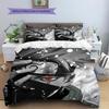 Anime Hatake Kakashi Pattern Bedding Home Decoration Birthday Gift (1 * Duvet Cover + 2 * Pillowcase, Without Core)
