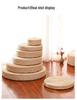 Thickened Straw Braided Tatami Meditation Cushion - Round Kneeling Pad & Zafu Stool