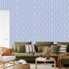 Wallpaper Geometric Pattern Blue, White and Azure 50x1000