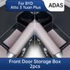 For BYD Atto 3 Yuan Plus ADAS Smart Driving Edition Car Door Handle Storage Box Leather Organizer Tray Interior Accessories