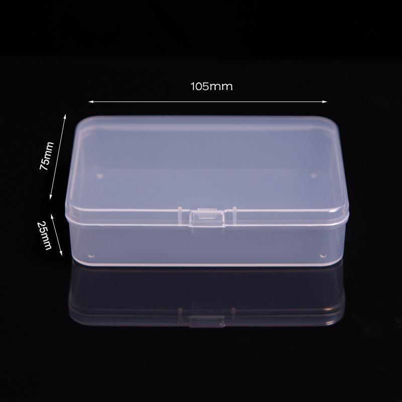 Mini Plastic Box Rectangular Box Translunt Box Packing Box Storage Box Dustproof Solid Strong Jewelry Storage Case Container