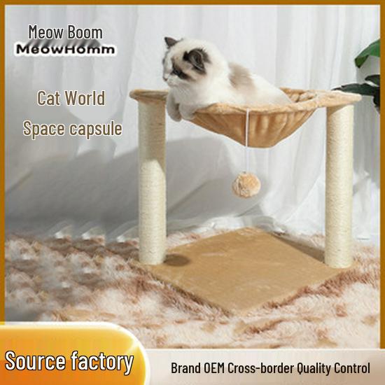 Large Sisal Cat Scratching Post & Tree with Claw Sharpening Toy