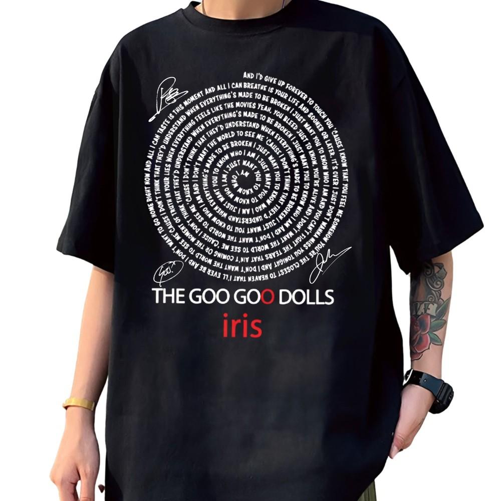 Футболка унисекс The Goo Goo Dolls Iris Music Rare Black Все размеры 1P886 XXXL