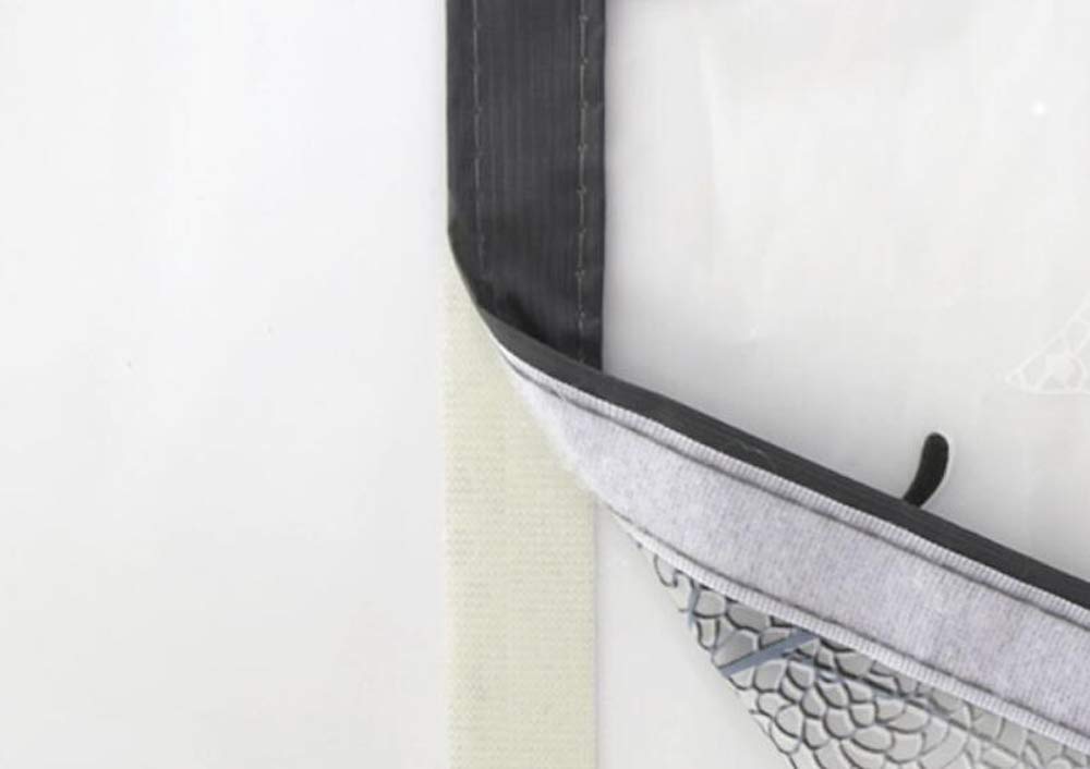 HJ HJ Room Divider Automatic Magnetic Windproof Screen Door Insect Improves Heating and Cooling Energy Easy Cold Light Beige Curtain, Curtain,