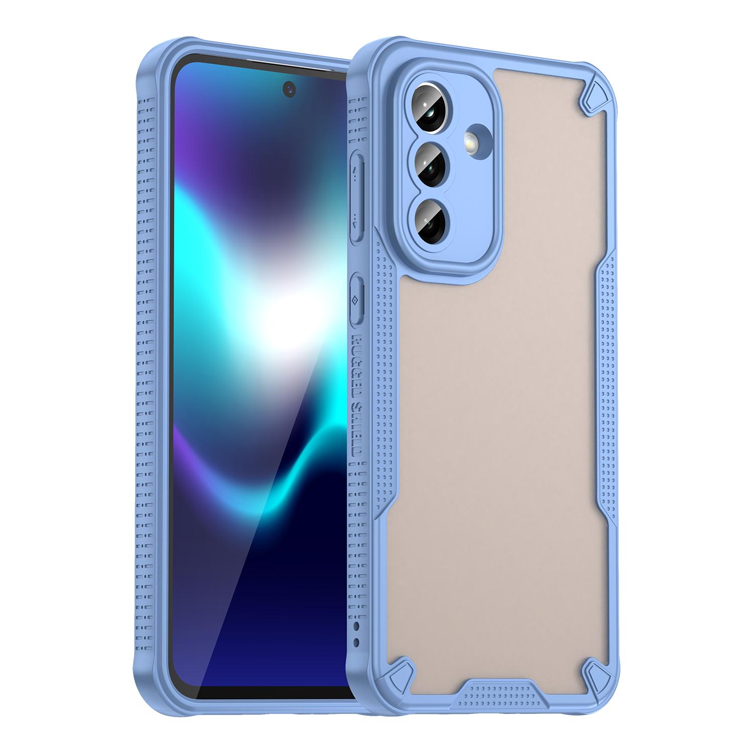 For Samsung Galaxy A37 5G Case PC + TPU Semi-Transparent Frosted Finish Protective Phone Cover