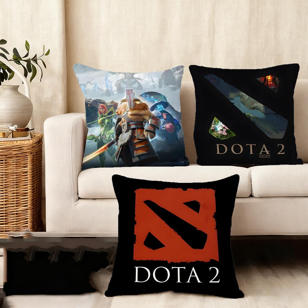 CCool DotaA 2 Game Cushion Cover Plush Fabric Soft DoubleSided Printed Sofa Warm Winter Home Child Gift Pillow Case