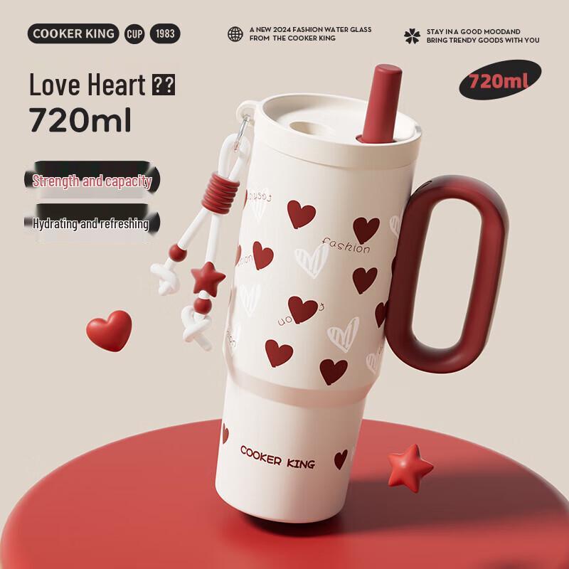 COOKER KING Ice King Series Large Capacity Insulated Straw Tumbler