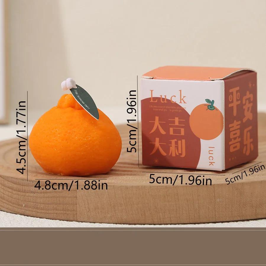 

Fruit Orange Candle Tangerine Scented Candle DIY Gift Souvenir Gift Shoot Imitation Fruit Spring Festval Lucky New Year Gift