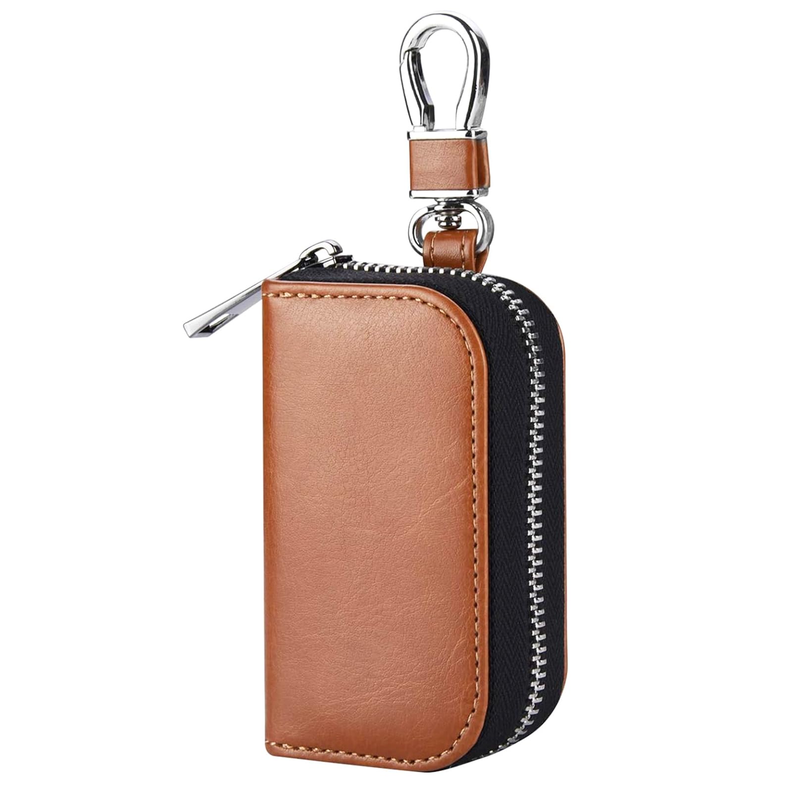 

Чохол для ключа CigaMaTe для захисту від ретрансляційної атаки, Смарт-ключ, Блокування радіохвиль, Автотовари проти викрадення, коричневий