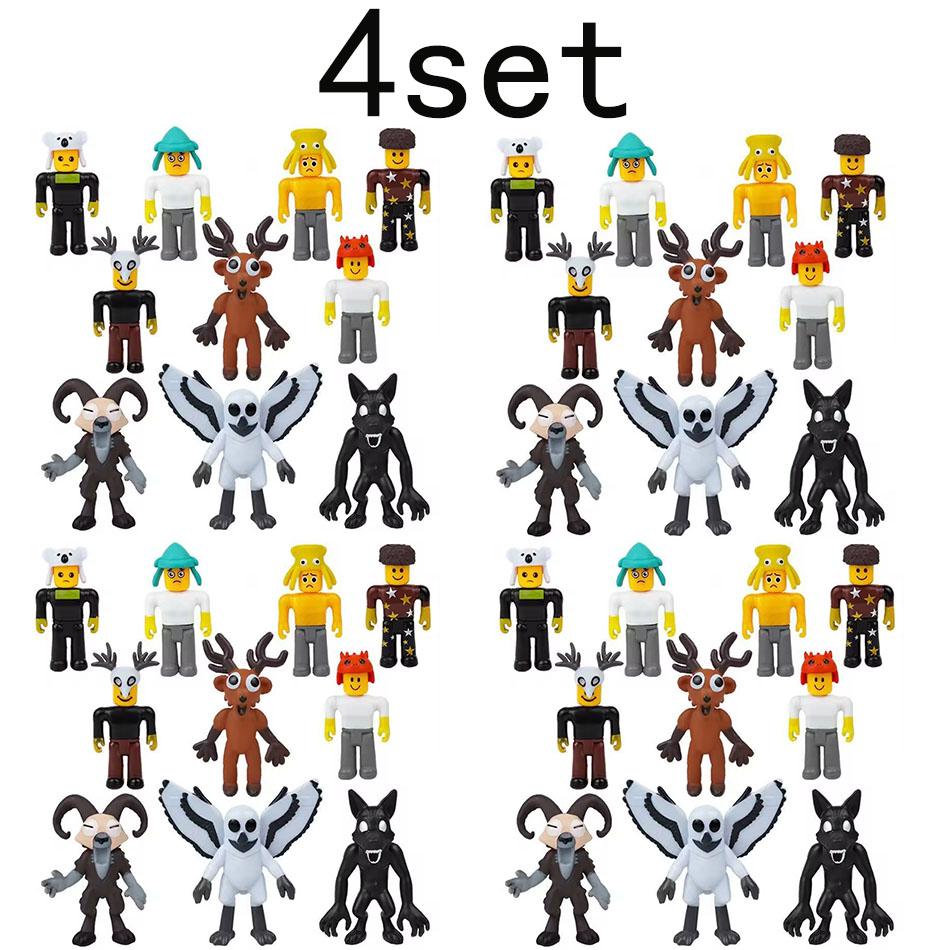 High Quality 10pcs 99 Nights In The Forest Deer Owl Goat Player Protagonist Character Monster Model Figurine Toy Christmas Gift