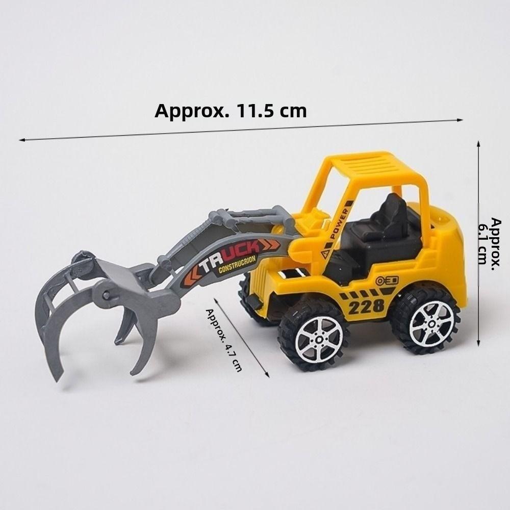 Plastic Tractor Excavator Bulldozer Drop Resistant Simulation Diecast Crane Truck Model  for Boys