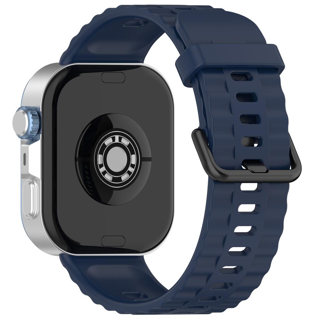 Silicone Strap with Black Buckle for Huawei Watch Fit 4 Pro/4/3 Breathable Watch Band